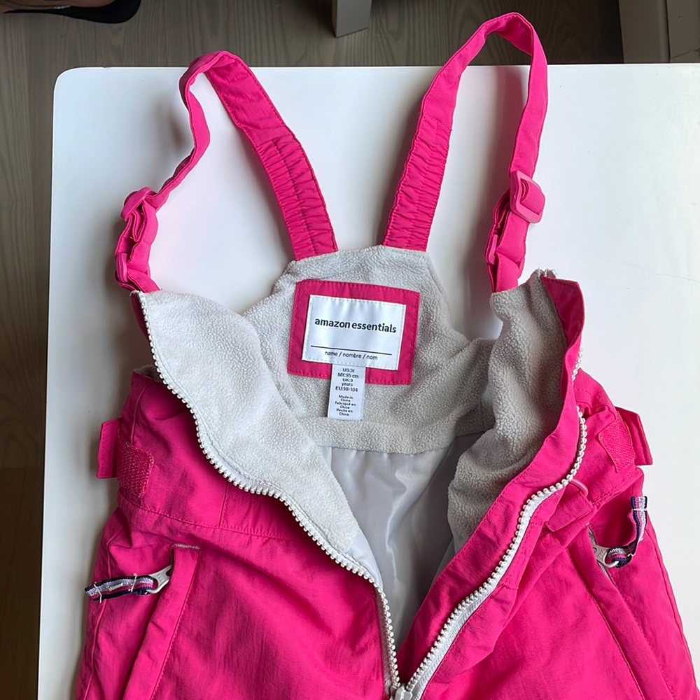 Snow pants, Girls and Toddlers' Water-Resistant Snow pants, 3T, 95cm